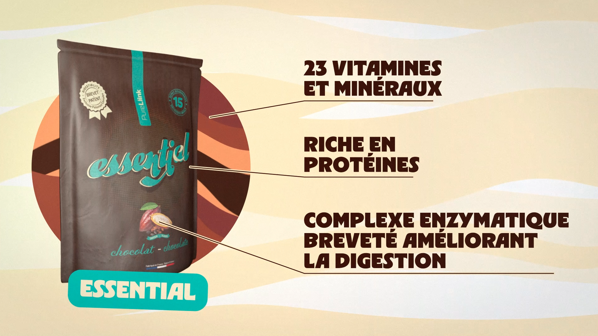 23 vitamines et minéraux - Riche en protéines - Complexe enzymatique breveté